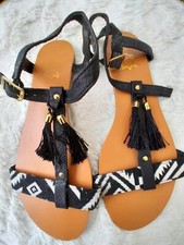 Sandales style bohème noires