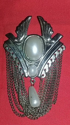 Statement pin broach silver - statement,