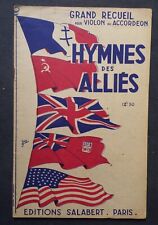 partition Hymnes des Alliés