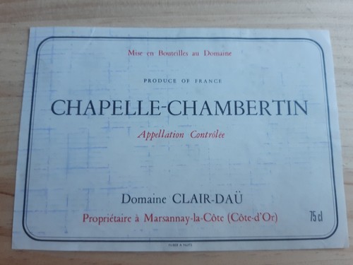 étiquette vin vosne chapelle - vosne,