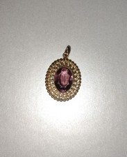 ancien pendentif plaqué or et