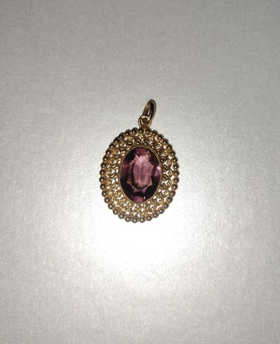 Ancien pendentif plaqué et - ancien, or