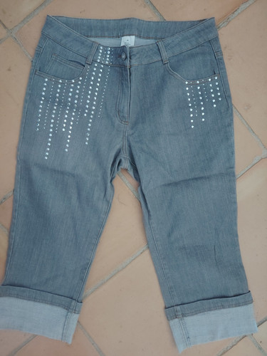 Pantacourt jean femme taille - pantacourt,
