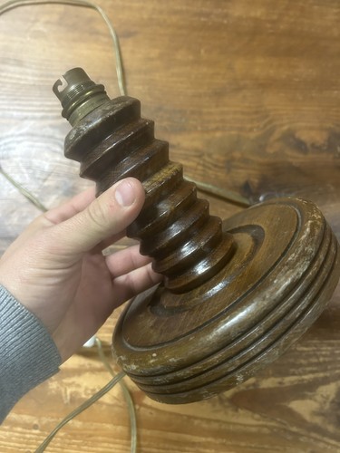 Pied lampe bois tourné - lampe,
