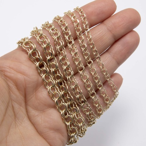 Bracelet charm double liens - bracelet, en
