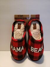 DF Womens Ma Bear Buffalo Plaid Slippers S 5-6, M7-8, L9-10, XL11-12 3 each size