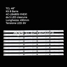 KIT 8 BARRES BANDES 5 LED TV