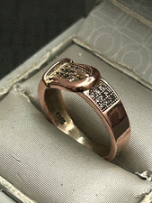 belle bague en argent massif