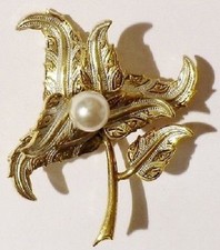 broche bijou vintage or de