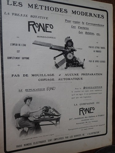 Roneo presse rotative - roneo,