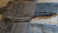 lot fille 11-12 ans jeans taille 40 et 2 hauts pulls à capuche gris COM9 sublime