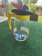 Pichet PERNOD 45 PASTIS 51 plumes carafe ancienne