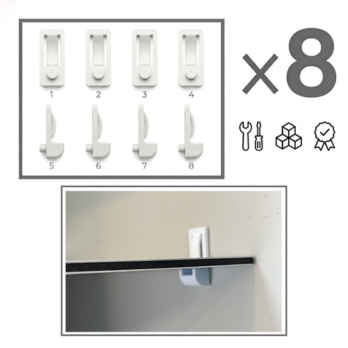 Clips taquets appui - taquets, d’appui