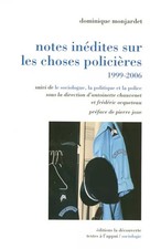 Notes inédites sur les choses
