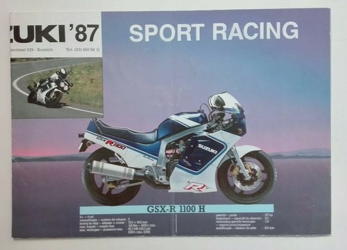 Suzuki gamme 1987 belge - 1987,