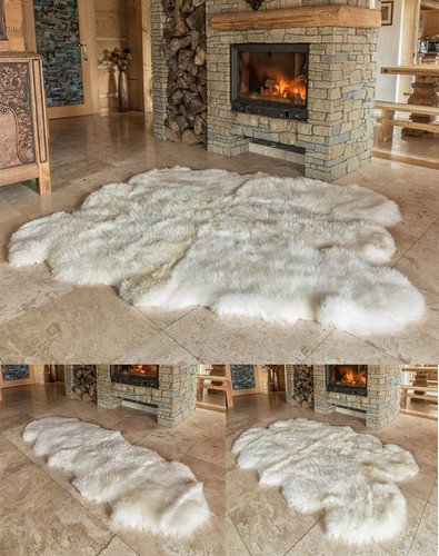 Tapis peau mouton - peau,