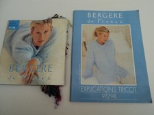 BERGERE DE FRANCE catalogue  échantillons de laines + explications tricot 97 /98