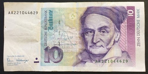 Billet allemagne 10 mark - allemagne,