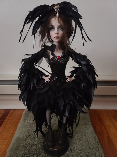 Handmade raven doll - handmade,