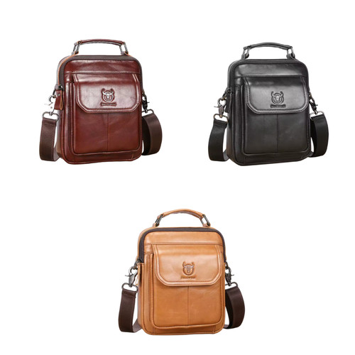 Sacoche cuir véritable - en,