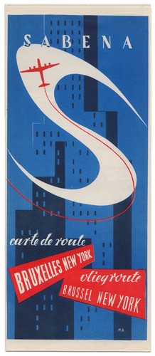 Affiche poster sabena - affiche,