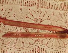 Chanel Ruban orange doré Authentique 100 cm neuf 