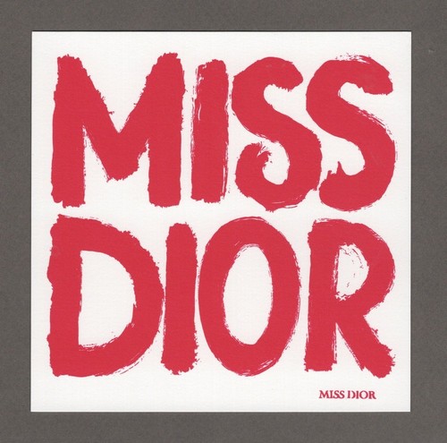 Carte publicitaire miss dior - carte,
