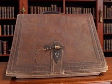 Cartable ancien en cuir