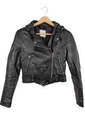 BERSHKA Veste en cuir