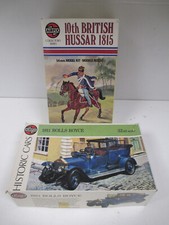 LOT de 2 MODEL KIT HUSSARD 1815 02551 54 mm + ROLLS ROYCE 1911 au 1/32 AIRFIX