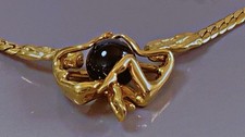 Magnifique plaqué or collier