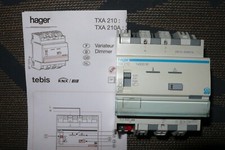 HAGER TXA210 Variateur incand halogène 220V et 12-24V 20-600 W. TEBIS KNX DIMMER