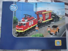 Playtive Clippys style lego train de marchandises avec telecommade a piles
