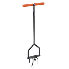 BLACK+DECKER Houe de Jardin avec Cliquet, Tête Rotative, Poignée Ergonomique, Cu
