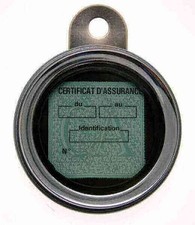 PORTE VIGNETTE ASSURANCE MOTO