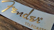 STICKER FENDER TELECASTER GOLD