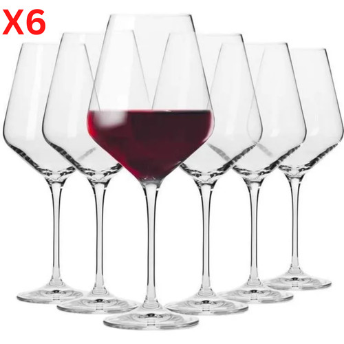 Verres vin rouge cristal - vin, en