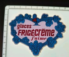 Stickers Autocollant Vintage 80s Glaces FrigéCrème  