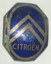 véritable rare ancienne insigne émaillée cocarde badge citroën mascotte no copy