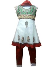 Robe Indienne fille 6 ans ensemble fille bollywood 3 pcs déguisement tenue fête