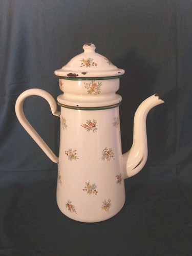 Ancienne cafetiere emaillee - ancienne,
