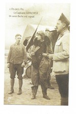 CARTE POSTALE AS DES AS CAPITAINE GUYNEMER  AVION BOCHE SIGNALÉ WW1 GUERRE 1 4