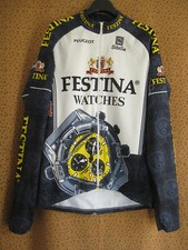 Maillot cycliste Festina Peugeot Sibille Manche Longue integral jersey - XXL