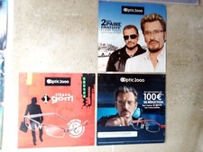 Johnny Hallyday - Lot de 3 PLV plastifiées Optic 2000