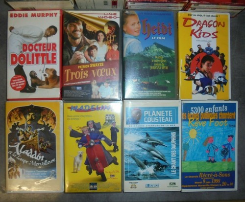 Vhs lot cassettes video - 8,