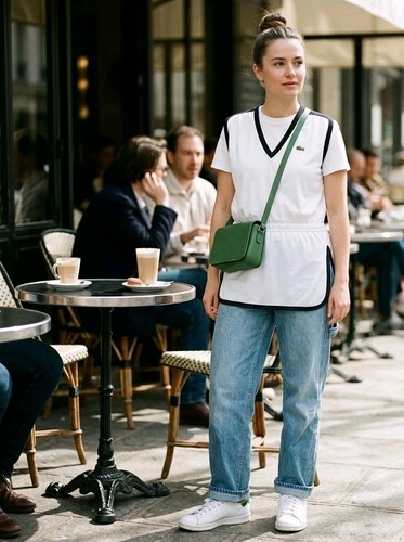 Haut tunique tennis lacoste - tennis,