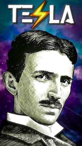 Plaque métal nikola tesla - plaque,