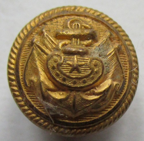 Bouton bombé métal doré - bouton,