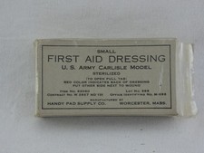 Pansement compressif SMALL FIRST AID DRESSING ORIGINAL US ARMY WWII WW2