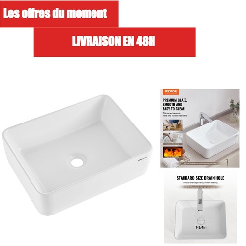 Vevor lavabo rectangulaire - vevor,